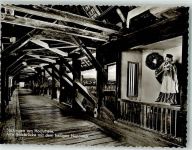 79713 W7880 Bad Säckingen Foto AK Holzbrücke hl. Nepomuk