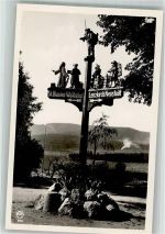 79859 W7826 Schluchsee Foto AK Wegweiser St. Blasien Lenzkirch