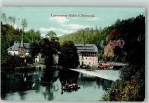 09648 O9250 Mittweida 1914 Foto AK Lauenhainer Mühle Fähre