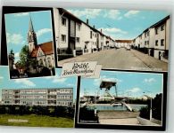 68782 W6835 Brühl , Baden - Kath. Kirche Richard-Wagner-Straße Schiller-Schule Schwimmbad