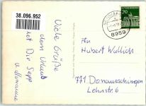 87645 W8959 Neuschwanstein 1970 Foto AK Schloss Neuschwanstein Zeltplatz Onkel Toni