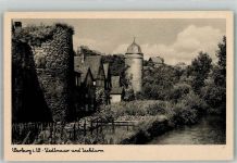 34414 W3530 Warburg , Westf Foto AK Stadtmauer Sackturm