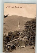 83727 W8162 Schliersee 1909 - Pfarrkirche St. Sixtus Fotograf Hermann Roth