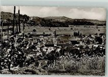 94486 W8353 Osterhofen , Niederbay Foto AK Panorama des Ortes Kirche St. Cyriak