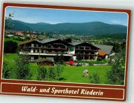 94249 W8373 Bodenmais Foto AK Hotel Riederin