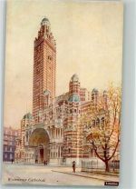 London Foto AK Kirche Westminster Cathedral