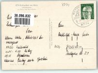 97851 W8774 Rothenfels , Unterfr 1971 Foto AK Fliegeraufnahme Burg Main-Partie