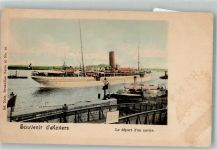 Antwerpen Anvers Foto AK Hafen Dampfschiff