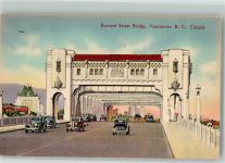 Vancouver 1938 - Burrard Street Bridge Auto