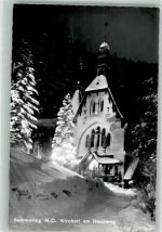 2673 Semmering-Kurort 1968 Winter Kirche am Hochberg