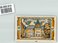 38100 W3300 Braunschweig 1921 Notgeldschein Gutschein über 25 Pfennig Schloss Blankenburg