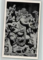 Denkmal Dancing Ganapathi Halebeed Motiv Indien Foto AK