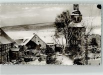 37589 W3355 Echte Winter Die tief verschneite Ev. Kirche