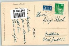 92345 W8435 Dietfurt a d Altmühl 1950 Foto AK Notopfermarke Berlin