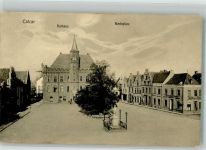 47546 W4192 Kalkar , Niederrhein 1911 - Rathaus mit Marktplatz