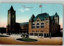 Posen Poznan Foto AK Schloss Straßenbahn