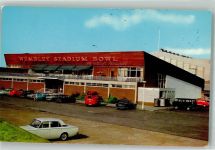 Wembley Foto AK Stadion Auto Gasthaus Wembey Stadium Bowl