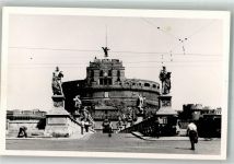 00100 Roma Rom 1951 Foto AK Engelsburg Denkmal Ort handschriftlich
