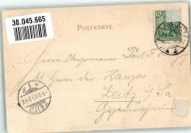 18546 O2355 Sassnitz 1900 Gebrauchsspuren Mole