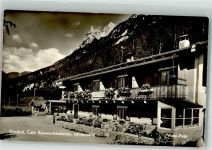 82481 W8102 Mittenwald Foto AK Gasthaus Cafe Karwendelschanze Fotograf Vidal
