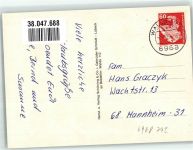 74731 W6968 Rippberg Foto AK Panorama des Ortes mit Kirche St. Sebastian Wassertretbecken Postkutsche
