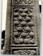 Irische Kreuze II No. XII/11 Monasterboice/Muiredach's-Kreuz Stamm Südseite Detail Fotograf Karl Hublow Konstanz Archäologie Foto AK