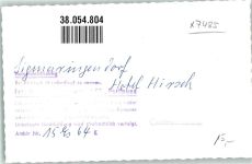 72517 W7485 Sigmaringendorf FOTO KEINE AK Hotel Hirsch Foto Original aus Archiv eines Ansichtskartenverlages