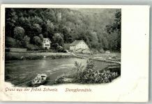 91327 W8556 Stempfermühle , Oberfr - Gasthaus Stempfermühle an der Wiesent