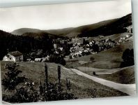 72270 W7292 Buhlbach Foto AK Panorama des Ortes mit Ev. Kirche