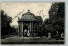58089 W5800 Hagen , Westf 1912 Foto AK Stadtgarten Pavillon