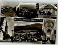 94227 W8372 Zwiesel Foto AK Pfarr- Kirche Stadtplatz
