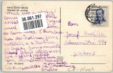 Havlickuv Brod Deutsch-Brod 1958 Foto AK Marktplatz Geschäft