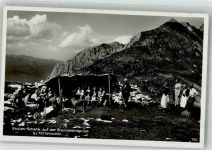 82481 W8102 Mittenwald Foto AK Enzianschank Brunnsteinspitze