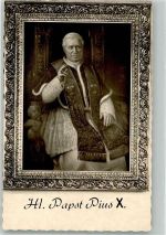 W8359 Neustift , Kr Vilshofen, Niederbay Hl. Papst Pius X. Gemälde in d. Piuskirche d. Anbetungsschwestern v. hl. Benedikt Papst Künstlerkarte