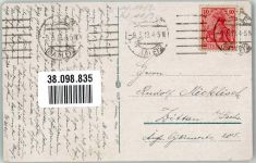06108 O4002 Halle Saale 1919 Foto AK Denkmal Säule Postamt