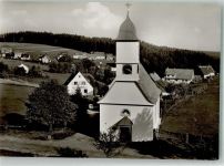 72297 W7291 Besenfeld Foto AK Panorama des Ortes mit Ev. Kirche