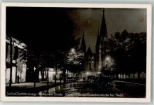 10115 W1000 Charlottenburg - WK II Budapester Straße Kaiser Wilhelm Gedächniskirche b. Nacht Oldtimer