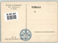 96317 W8640 Kronach , Oberfr Foto AK Steinwehr mit der Festung Rosenberg über den Altstadtdächern Fotograf Neukam