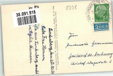 88161 W8998 Lindenberg i. Allgäu 1954 Foto AK Pension Eisenbahn-Waisenhort Foto Roeßler, W. Notopfermarke Berlin