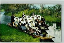 Fahrt zur Trauung Boote H. St. No. 307 Trachten Spreewald