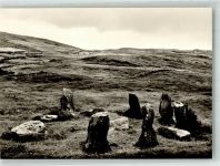 Steinkreise und Gräber No. III/3 Steinkreis bei Dunbeacon Irland Fotograf Karl Hublow Konstanz Archäologie Foto AK