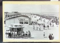 27472 W2190 Döse FOTO KEINE AK Foto montiert auf Karton Strand Promenade