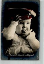 Majestäts jüngster Rekrut WSBS 419/1 Kinder in Uniform 1916 Gebrauchsspuren