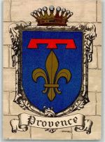 Das Wappen der Provence Frankreich Wappen Künstlerkarte
