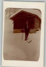 Skifahrer Wintersport Privatfoto AK