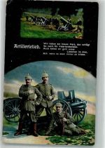 K.D. Feldpostexpedition d. 22. Reserve Division Artillerie WK I 1915 Gebrauchsspuren