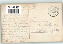K.D. Feldpostexpedition d. 22. Reserve Division Artillerie WK I 1915 Gebrauchsspuren