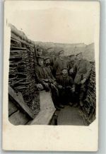 Soldaten 1915 Schützengraben WK I Privatfoto AK