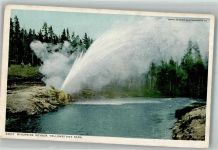 Riverside-Geyser im Yellowstone Park USA Vulkan
