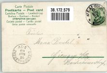 Preußischer Wachsoldat des Kaiserreiches in Uniform küsst seine Liebste Soldatenliebe 1905 Künstlerkarte